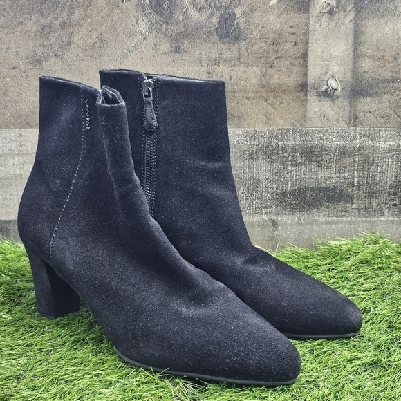 Prada Black Suede booties 38.5 - Picture 2 of 12